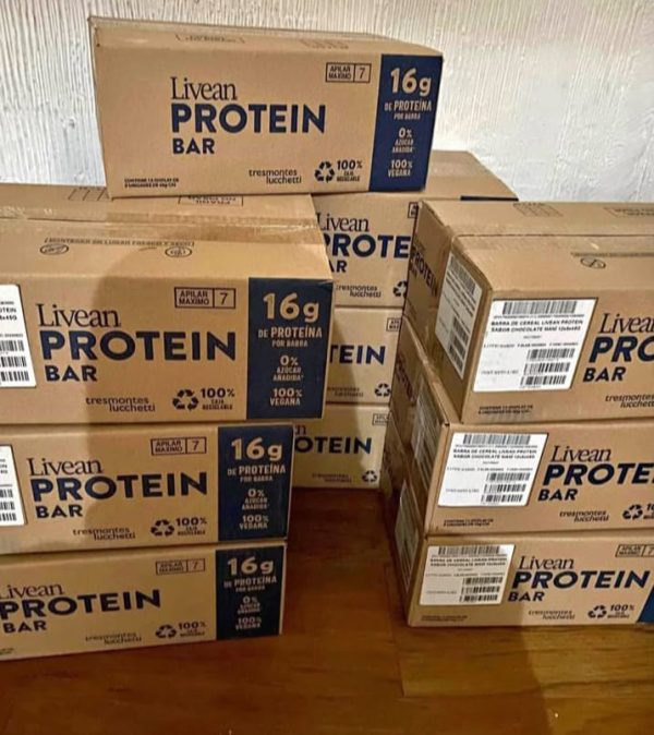 Barra de Proteína Chocolate Maní Livean – Caja 60 Unidades (45 g)